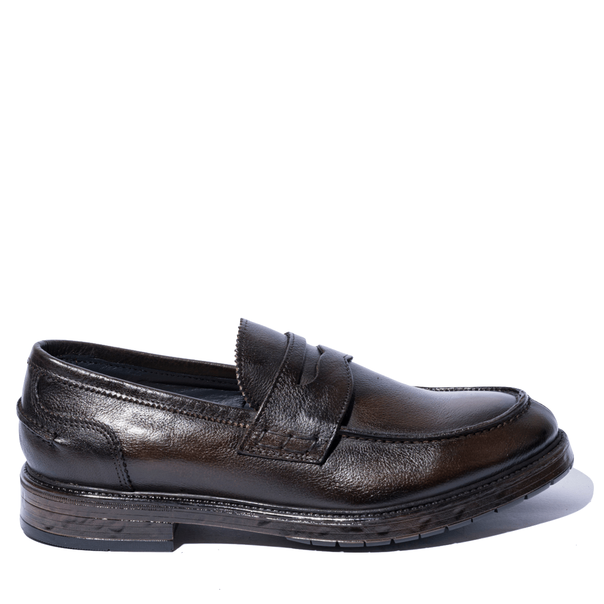 Mocassino F.lli Rennella Pelle Bufalo Marrone - F.lli Rennella - Calzature Savorè