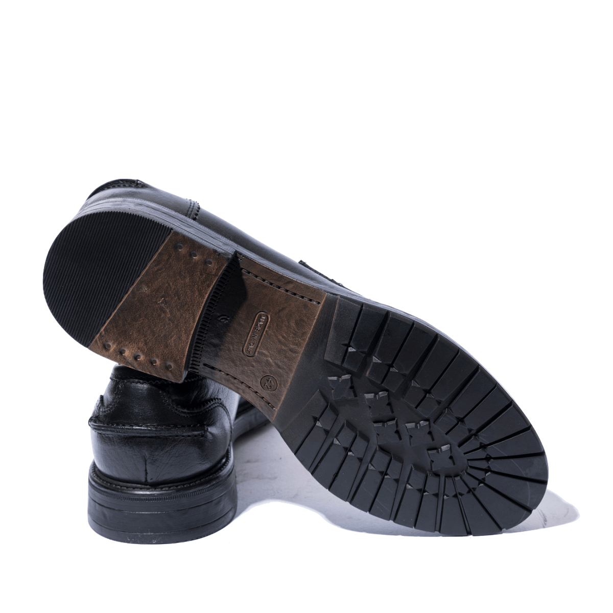 Mocassino F.lli Rennella Pelle Bufalo Nero - F.lli Rennella - Calzature Savorè