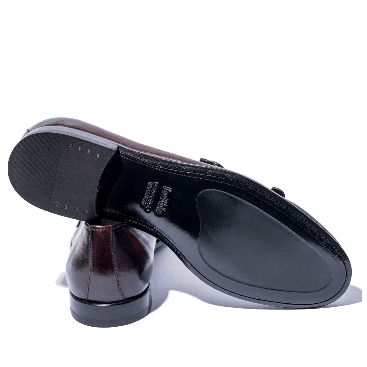 Mocassino Jerold Wilton Doppia Fibbia Pelle Positano Bordeaux - Jerold Wilton - Calzature Savorè