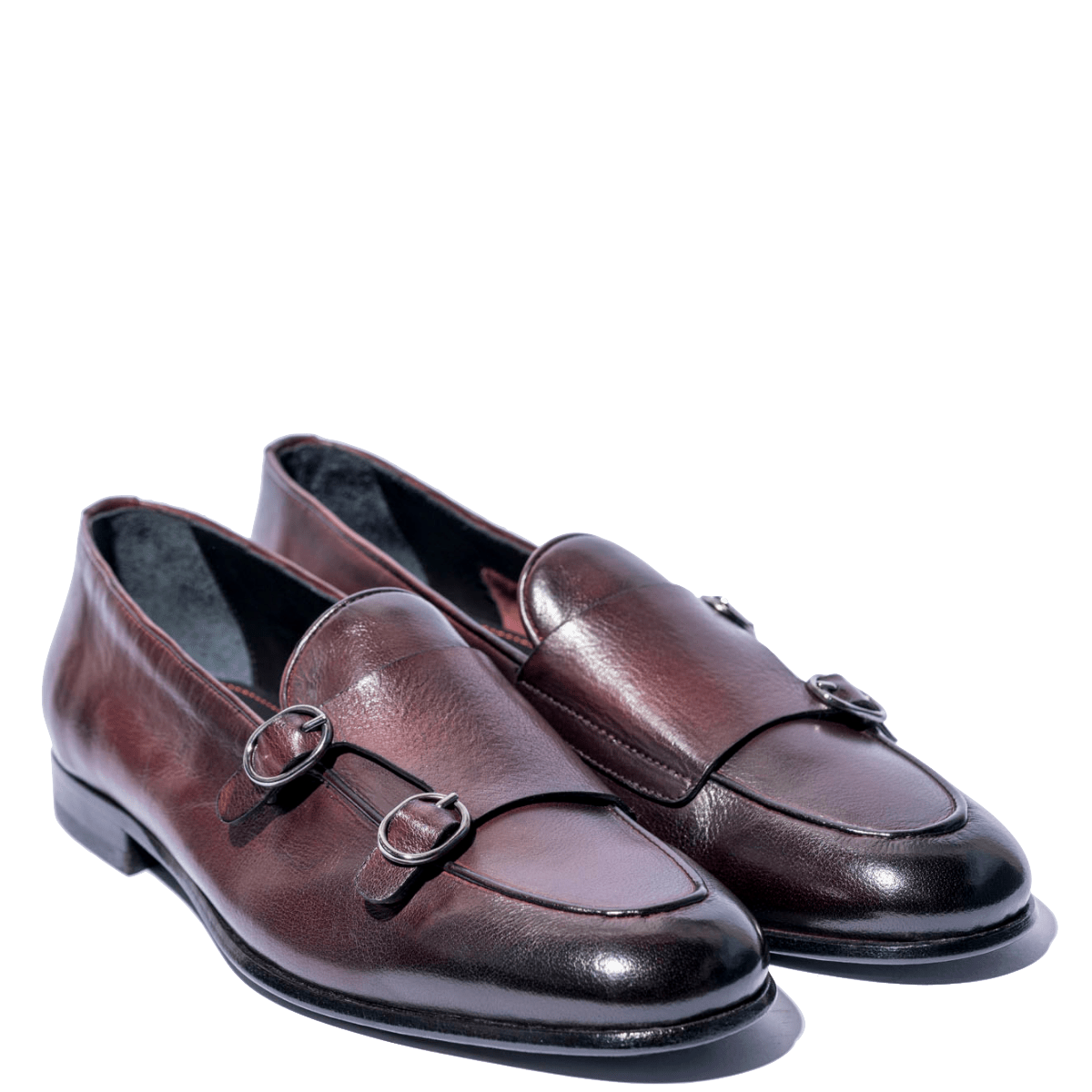 Mocassino Jerold Wilton Doppia Fibbia Pelle Positano Bordeaux - Jerold Wilton - Calzature Savorè