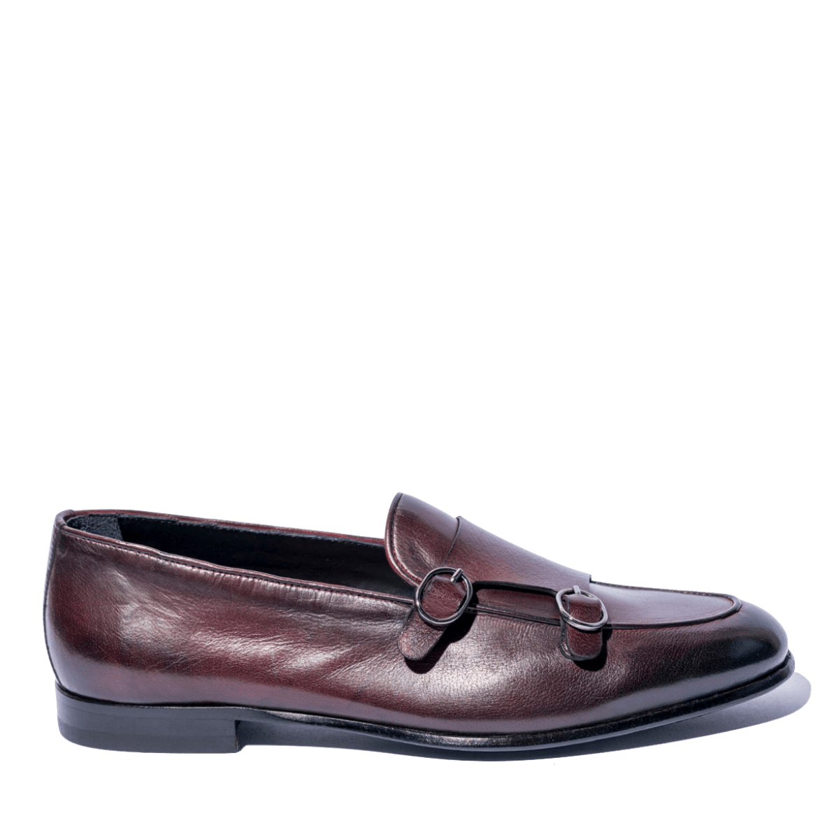 Mocassino Jerold Wilton Doppia Fibbia Pelle Positano Bordeaux - Jerold Wilton - Calzature Savorè