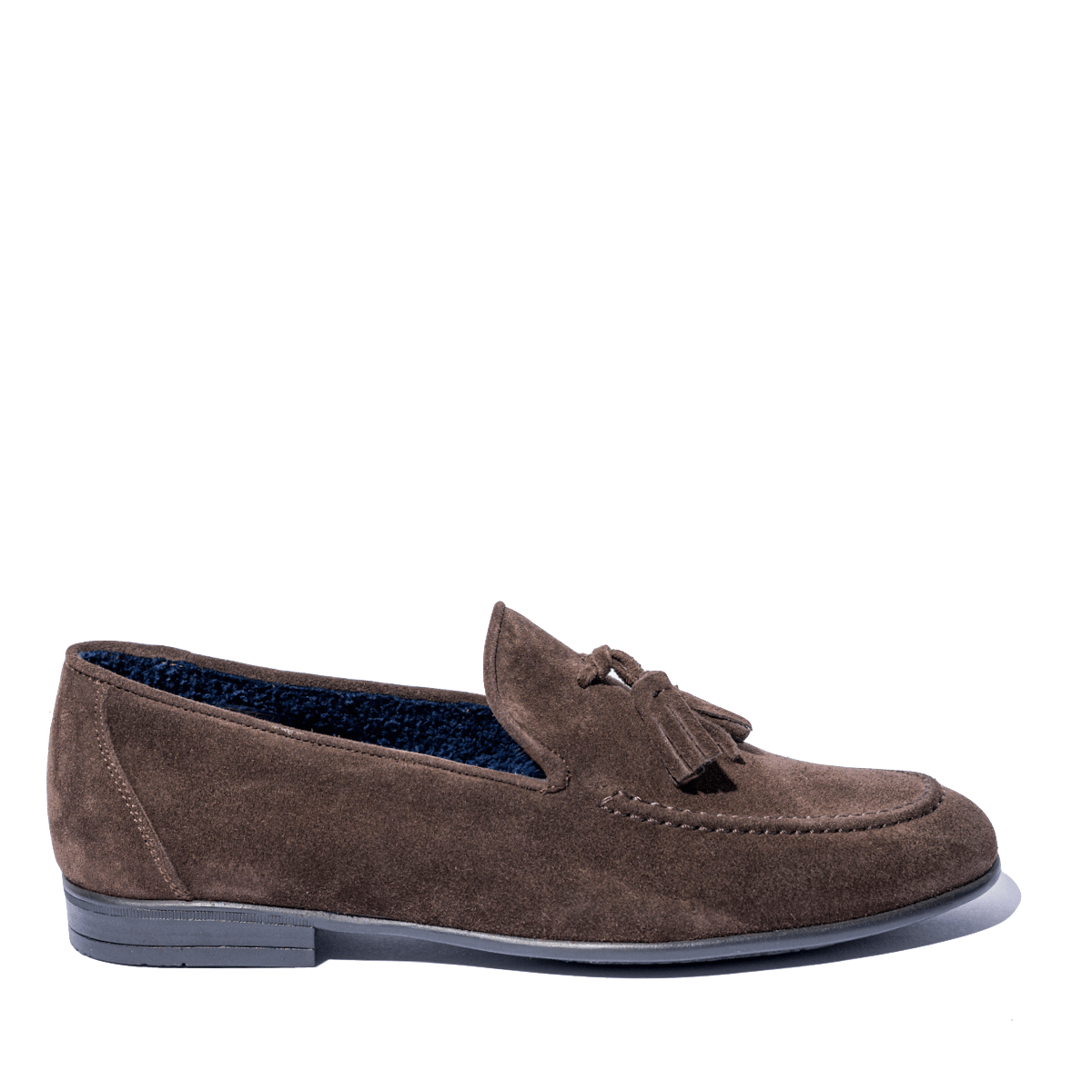 Mocassino Leggero Saxone Nappine Camoscio Marrone - Saxone - Calzature Savorè