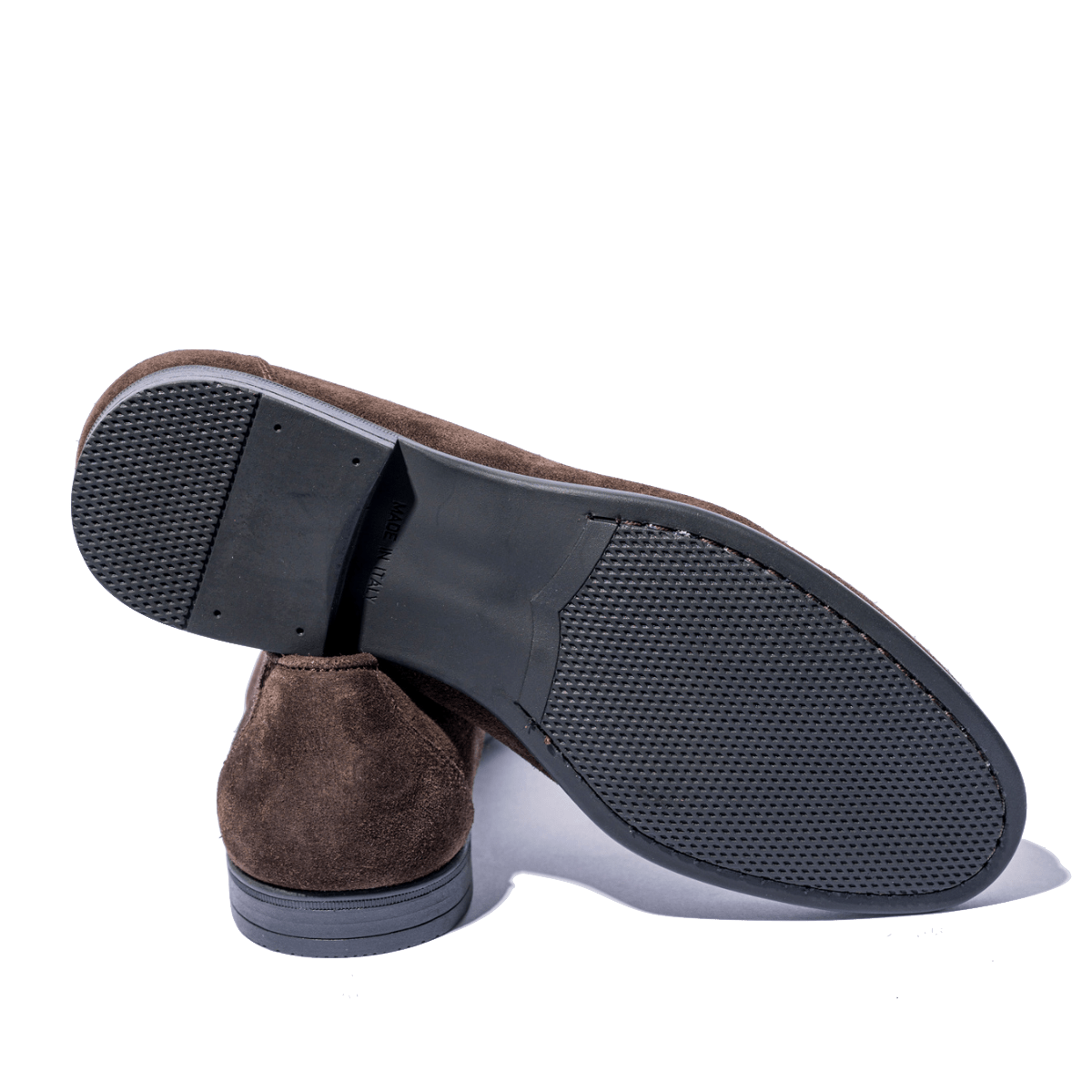 Mocassino Leggero Saxone Nappine Camoscio Marrone - Saxone - Calzature Savorè