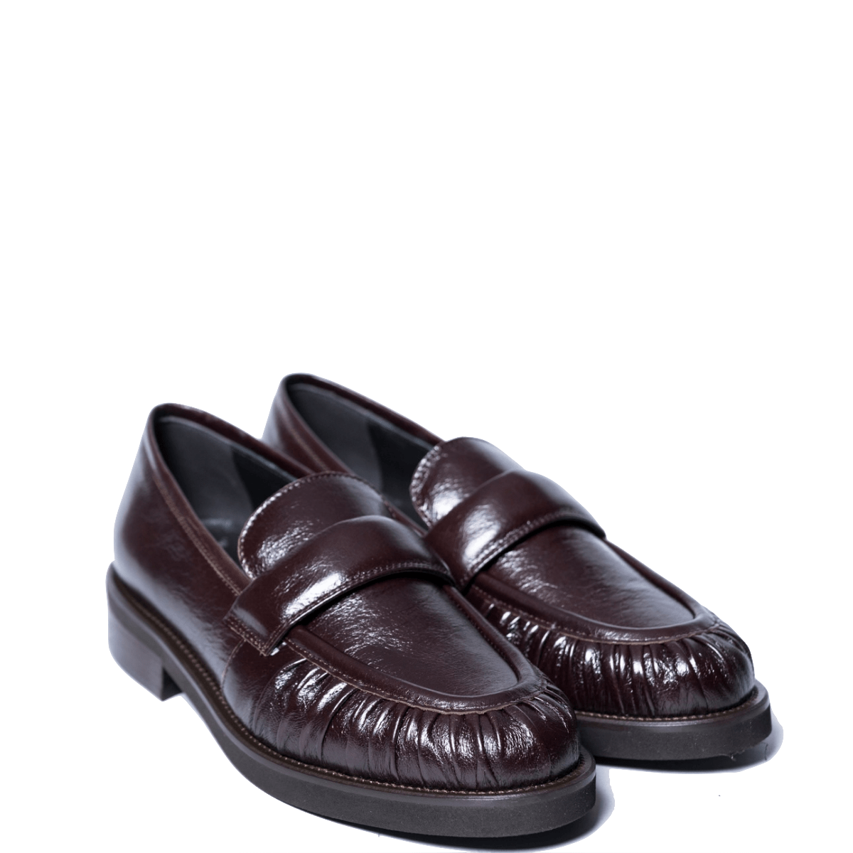 Mocassino Luca Grossi Arricciato Pelle Testa Di Moro - Luca Grossi - Calzature Savorè