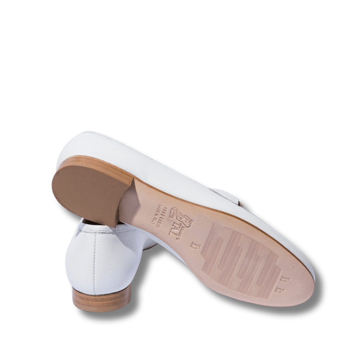 Mocassino Luca Grossi Fibbia Camoscio Nude Pelle Willer Bianco - Luca Grossi - Calzature Savorè