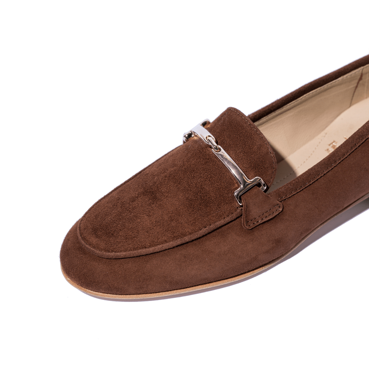 Mocassino Luca Grossi Fibbia Dorata Camoscio Cioccolato - Luca Grossi - Calzature Savorè