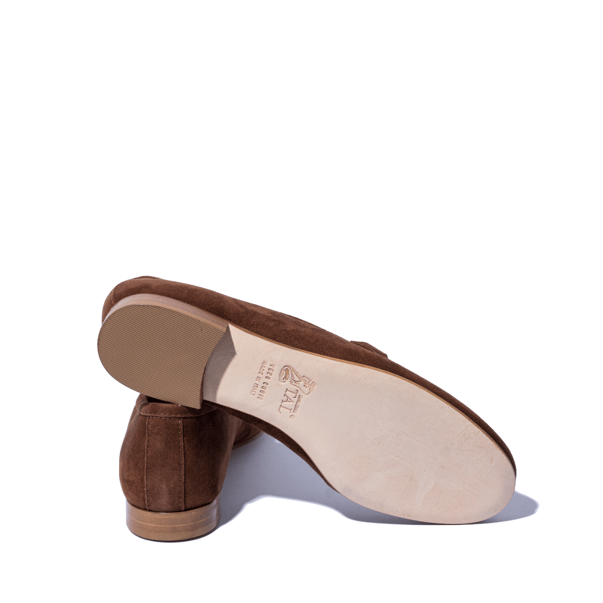 Mocassino Luca Grossi Fibbia Dorata Camoscio Cioccolato - Luca Grossi - Calzature Savorè