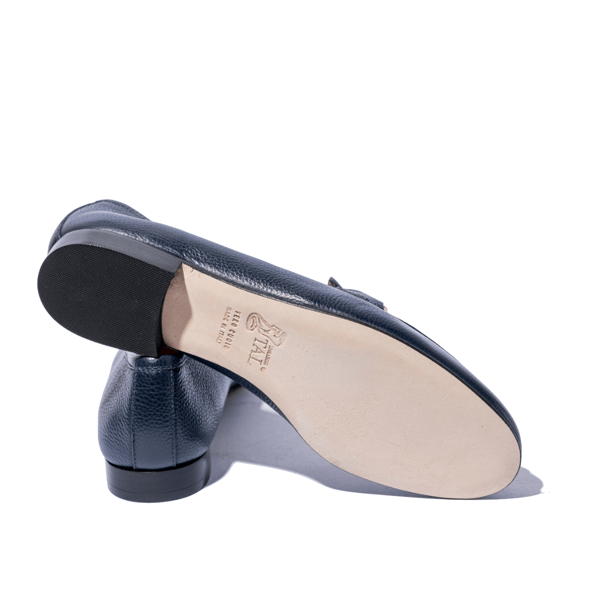 Mocassino Luca Grossi Fibbia Dorata Pelle Willer Blu - Luca Grossi - Calzature Savorè