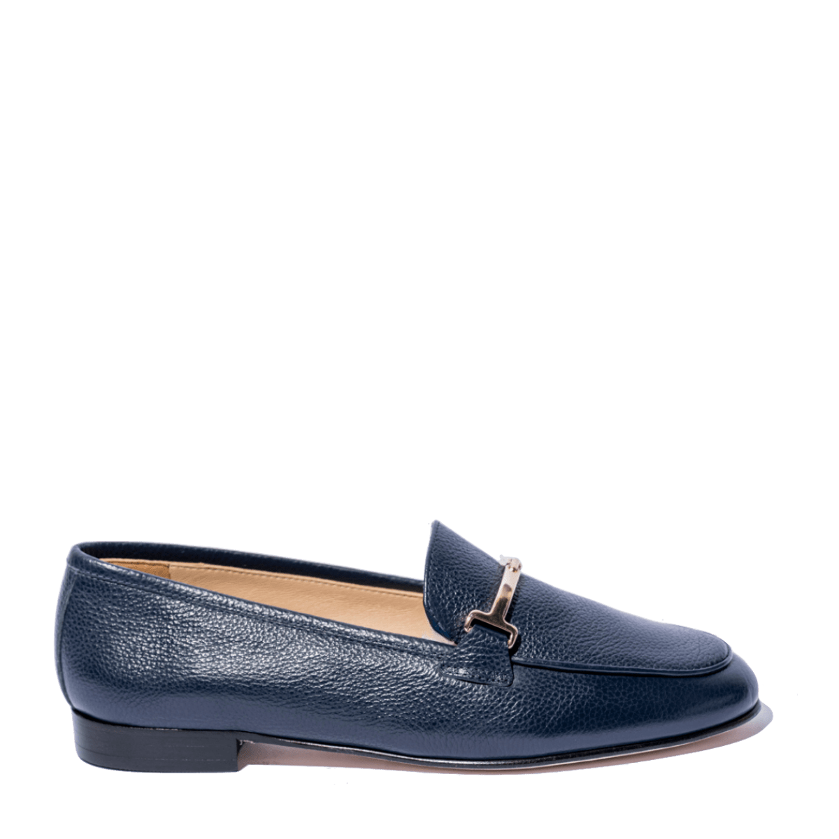 Mocassino Luca Grossi Fibbia Dorata Pelle Willer Blu - Luca Grossi - Calzature Savorè