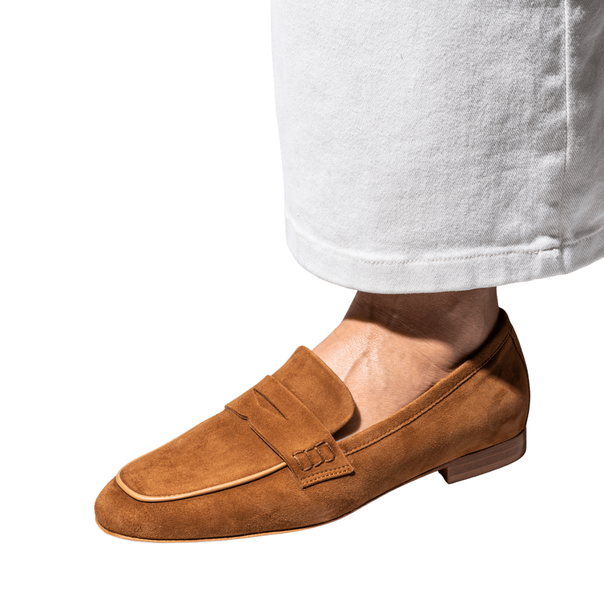 Mocassino Luca Grossi Mascherina Camoscio Brandy - Luca Grossi - Calzature Savorè
