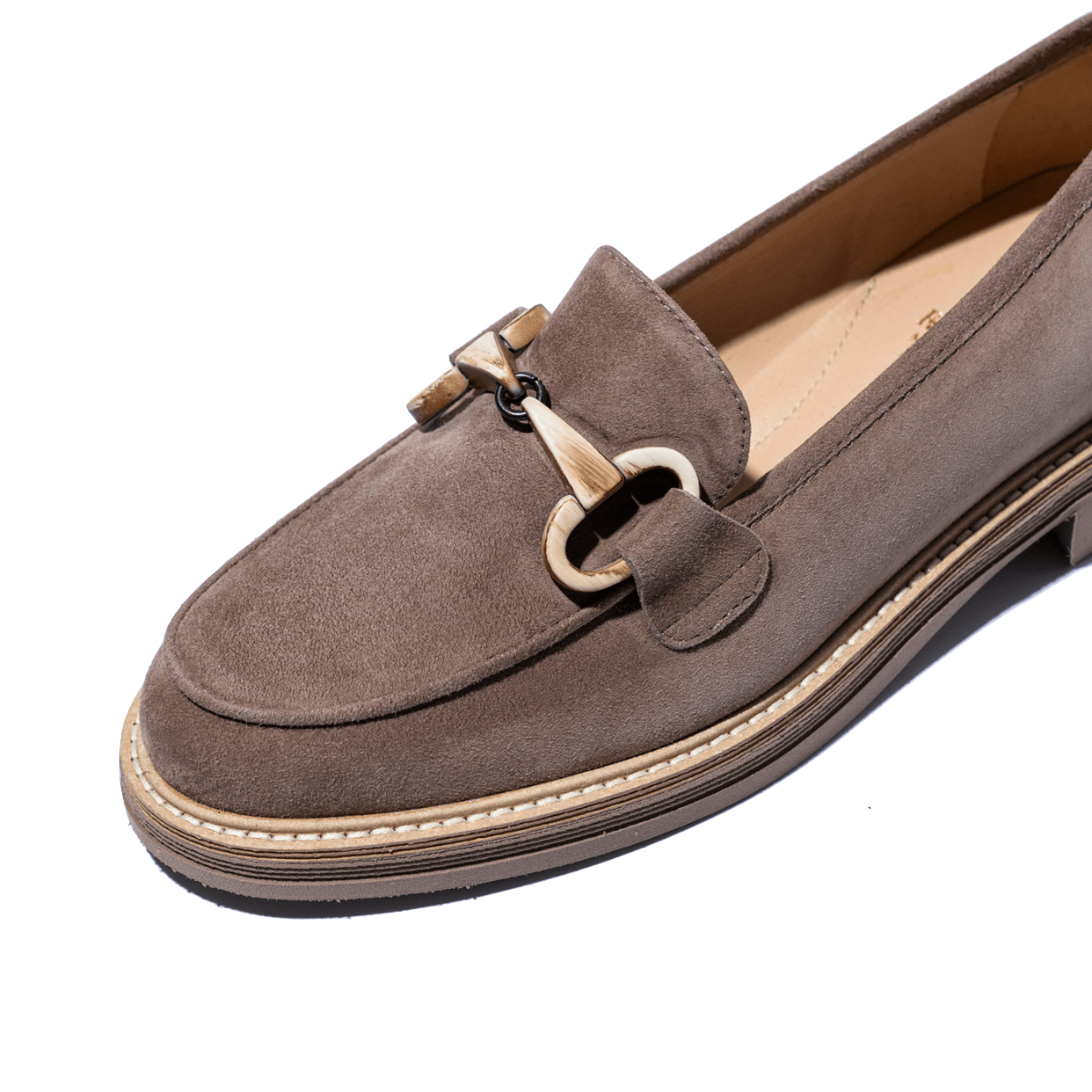Mocassino Luca Grossi Morsetto Legno Camoscio Acero - Luca Grossi - Calzature Savorè