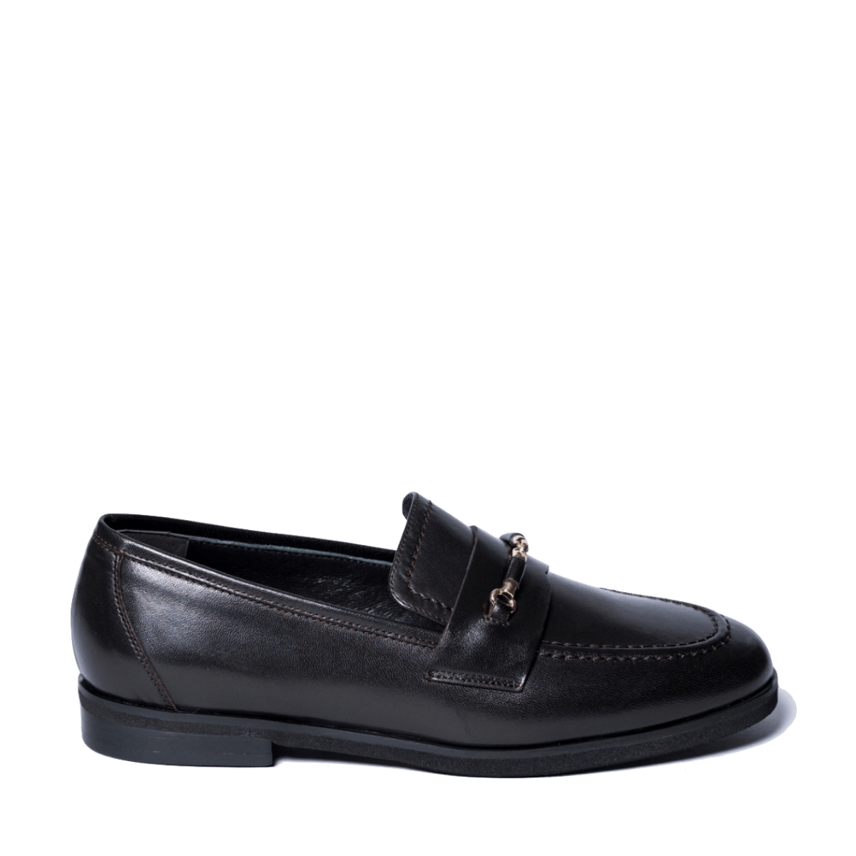 Mocassino Luca Grossi Morsetto Oro Pelle Natur Testa Di Moro - Luca Grossi - Calzature Savorè