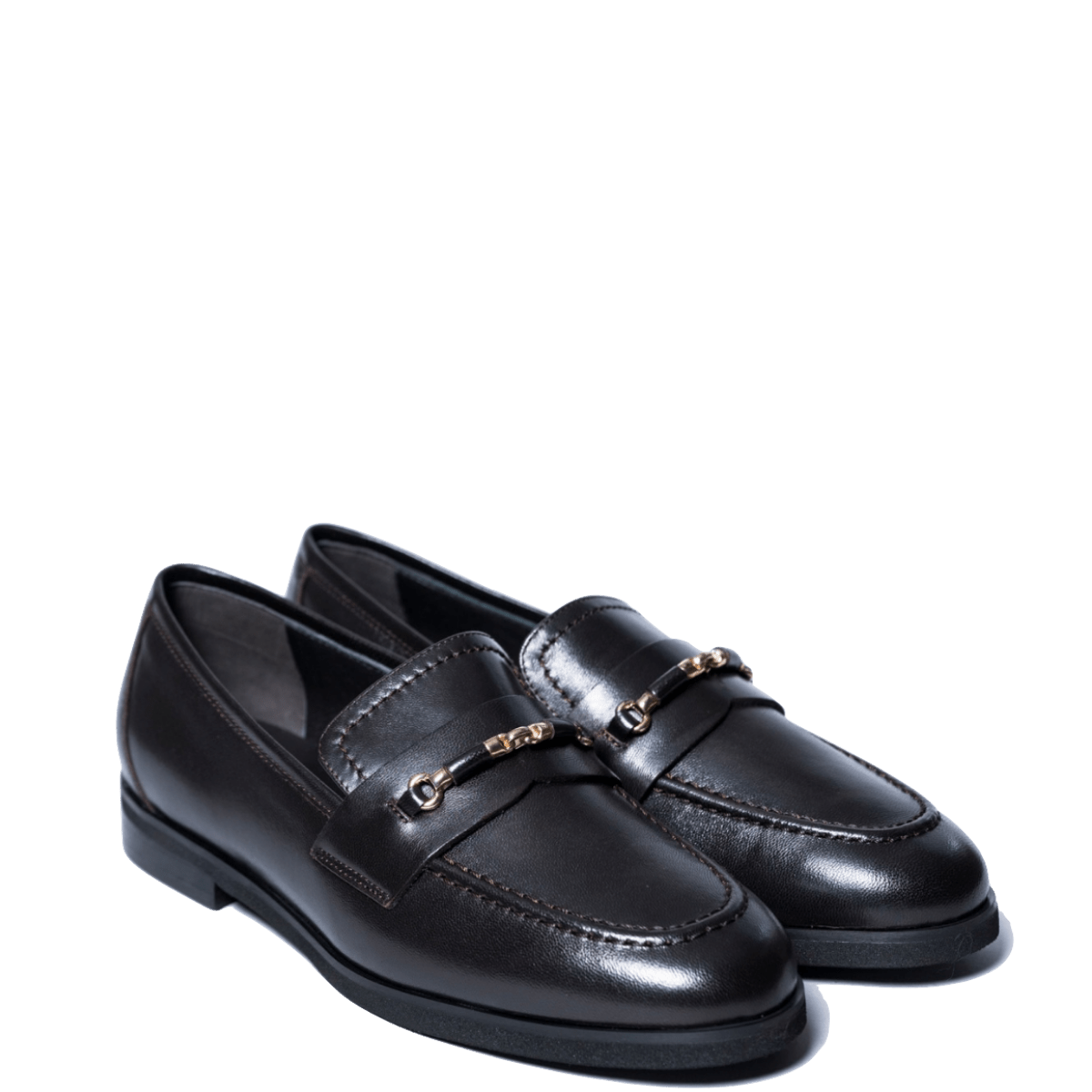 Mocassino Luca Grossi Morsetto Oro Pelle Natur Testa Di Moro - Luca Grossi - Calzature Savorè