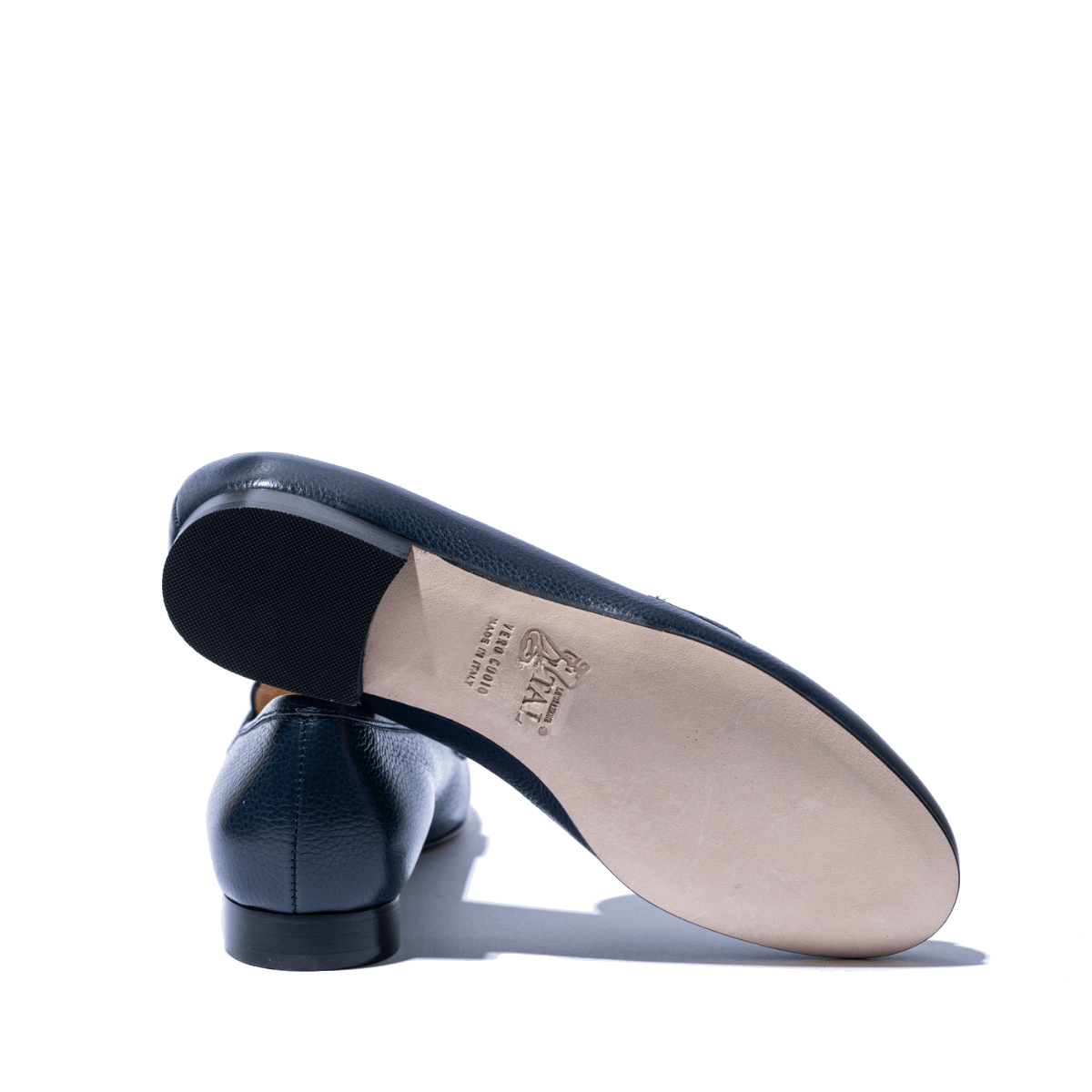 Mocassino Luca Grossi Morsetto Oro Pelle Willer Blu - Luca Grossi - Calzature Savorè