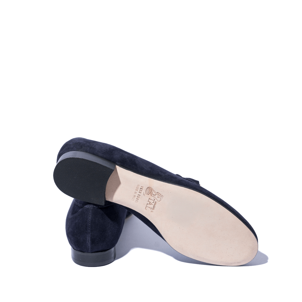 Mocassino Luca Grossi Nappine Camoscio Blu - Luca Grossi - Calzature Savorè
