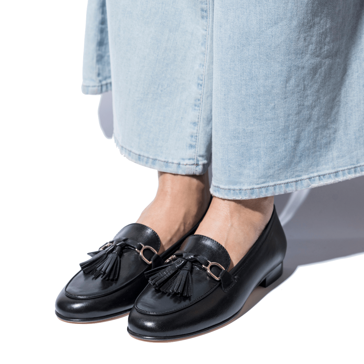Mocassino Luca Grossi Nappine Pelle Monte Nero - Luca Grossi - Calzature Savorè