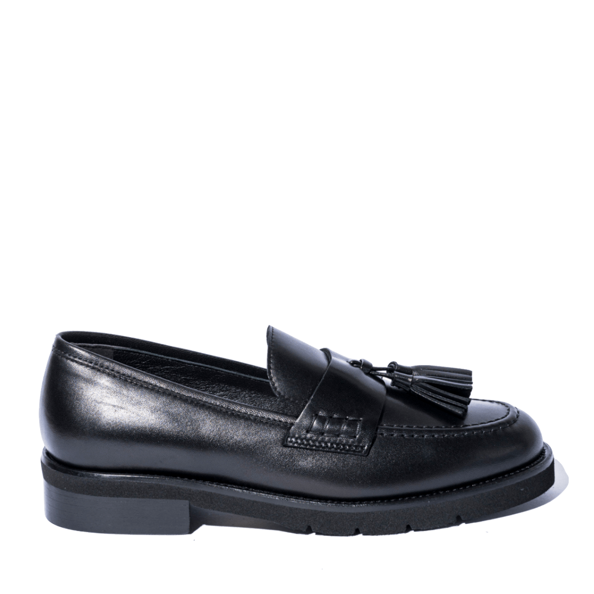 Mocassino Luca Grossi Nappine Pelle Natur Nero - Luca Grossi - Calzature Savorè