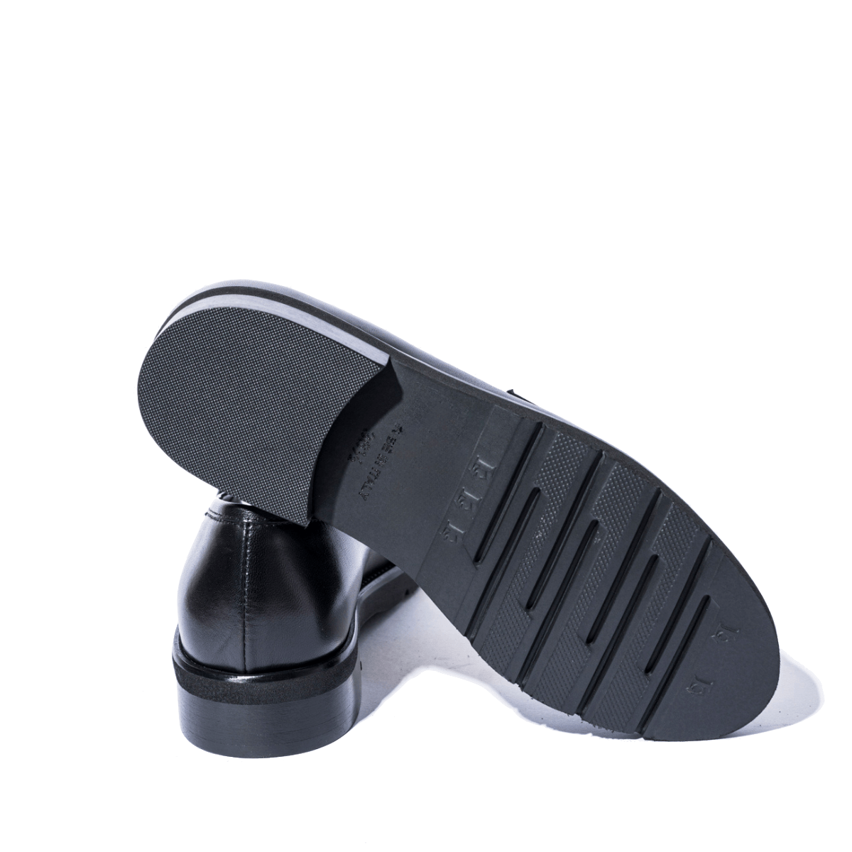 Mocassino Luca Grossi Nappine Pelle Natur Nero - Luca Grossi - Calzature Savorè