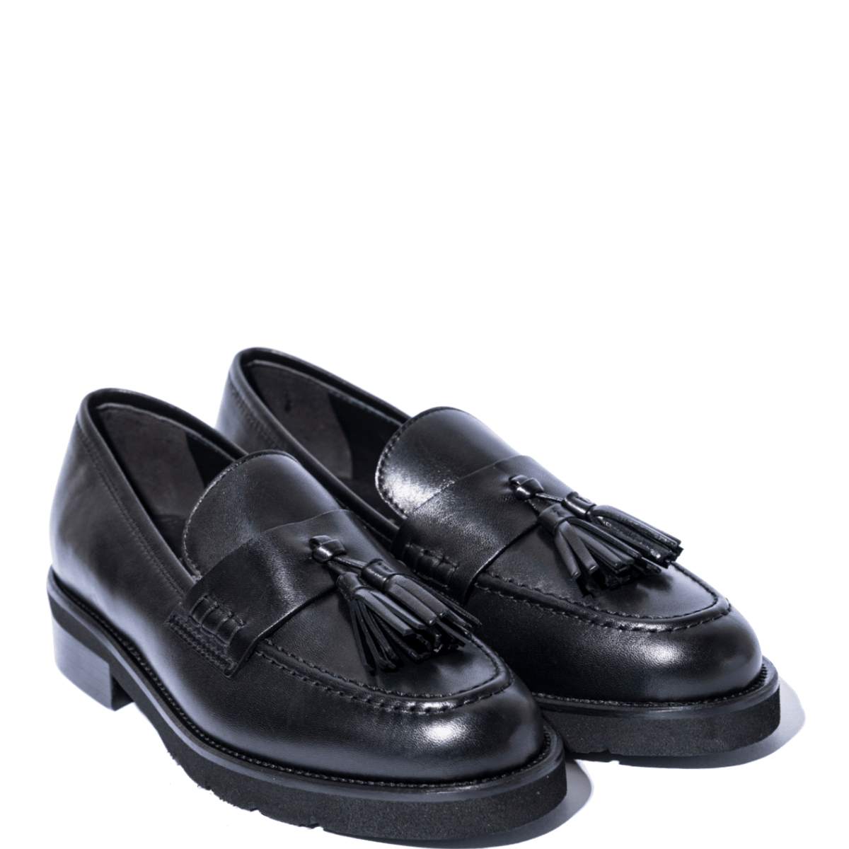 Mocassino Luca Grossi Nappine Pelle Natur Nero - Luca Grossi - Calzature Savorè