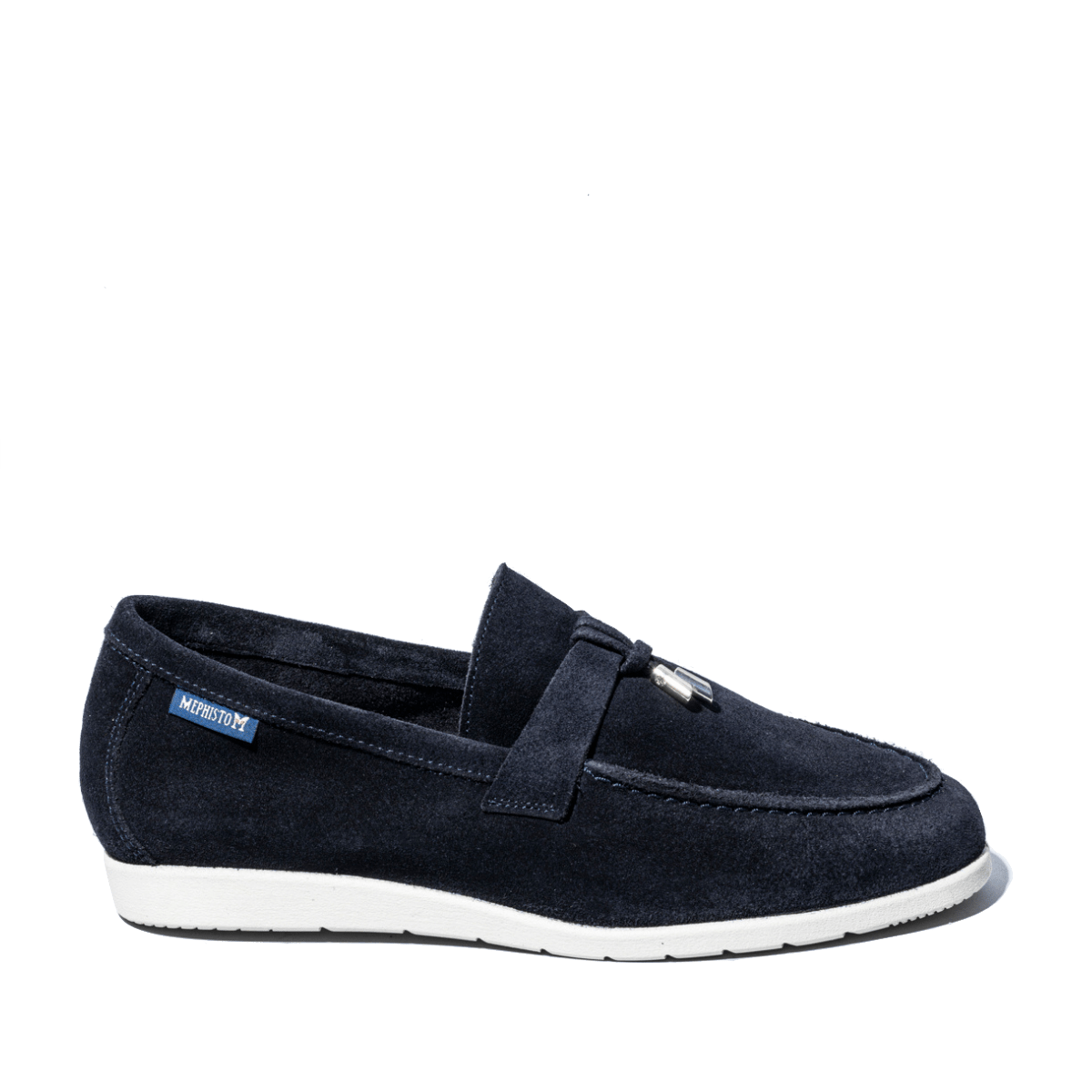 Mocassino Mephisto Valenza Nappine Camoscio Blu - Mephisto - Calzature Savorè