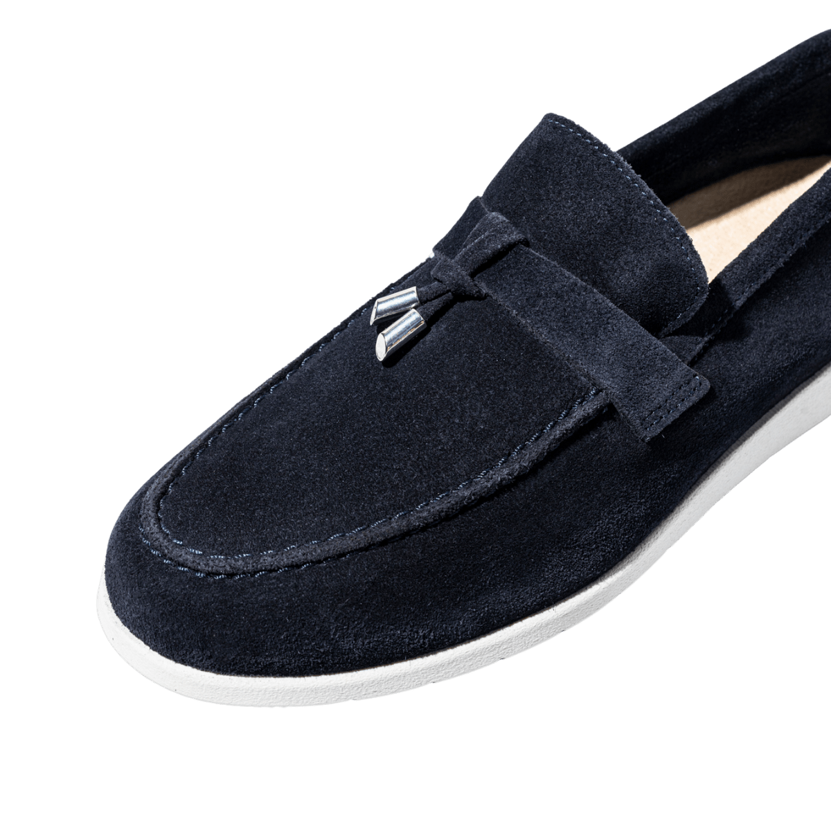 Mocassino Mephisto Valenza Nappine Camoscio Blu - Mephisto - Calzature Savorè