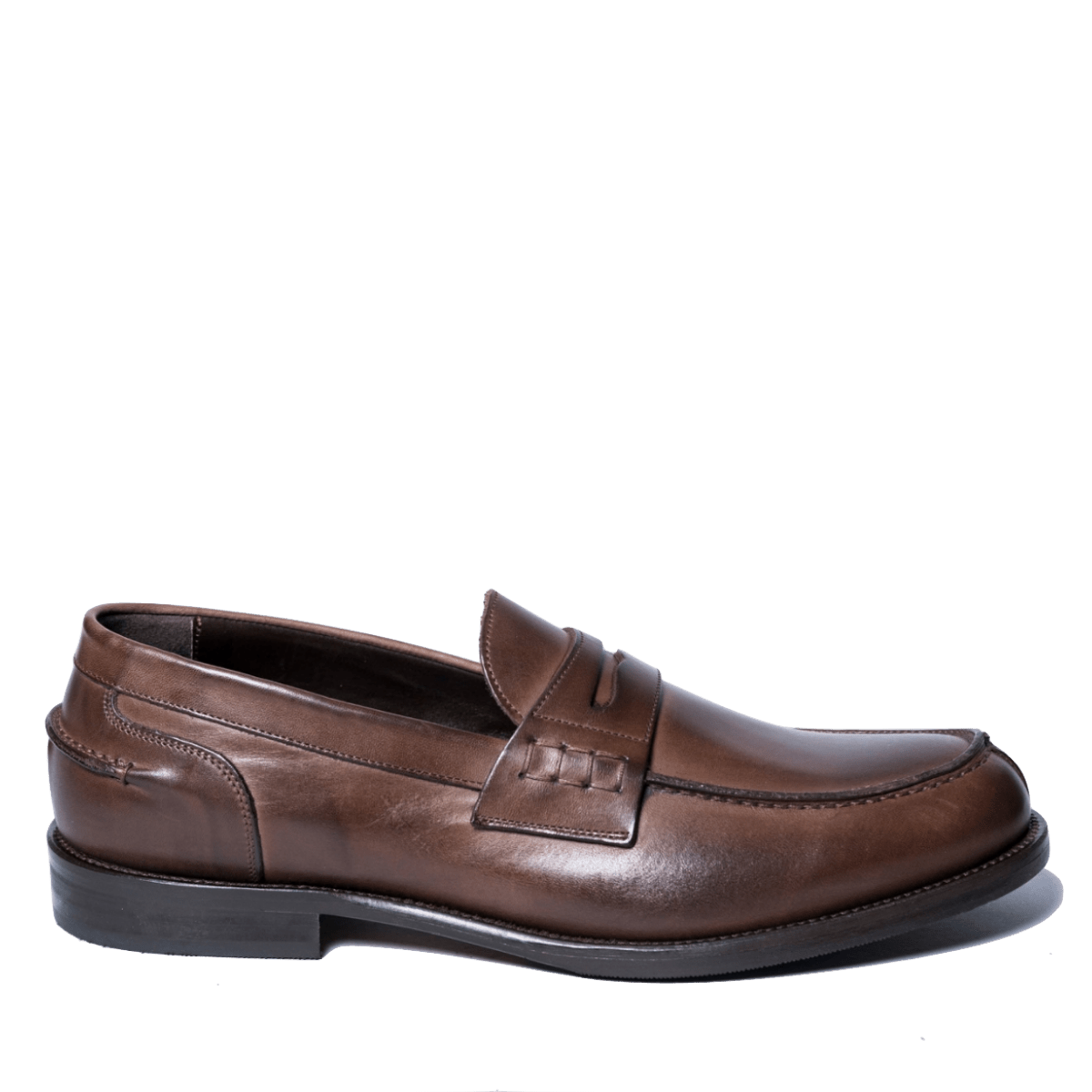 Mocassino Nicol Sadler Brando Pelle Marrone Mezza Gomma - Nicol Sadler - Calzature Savorè
