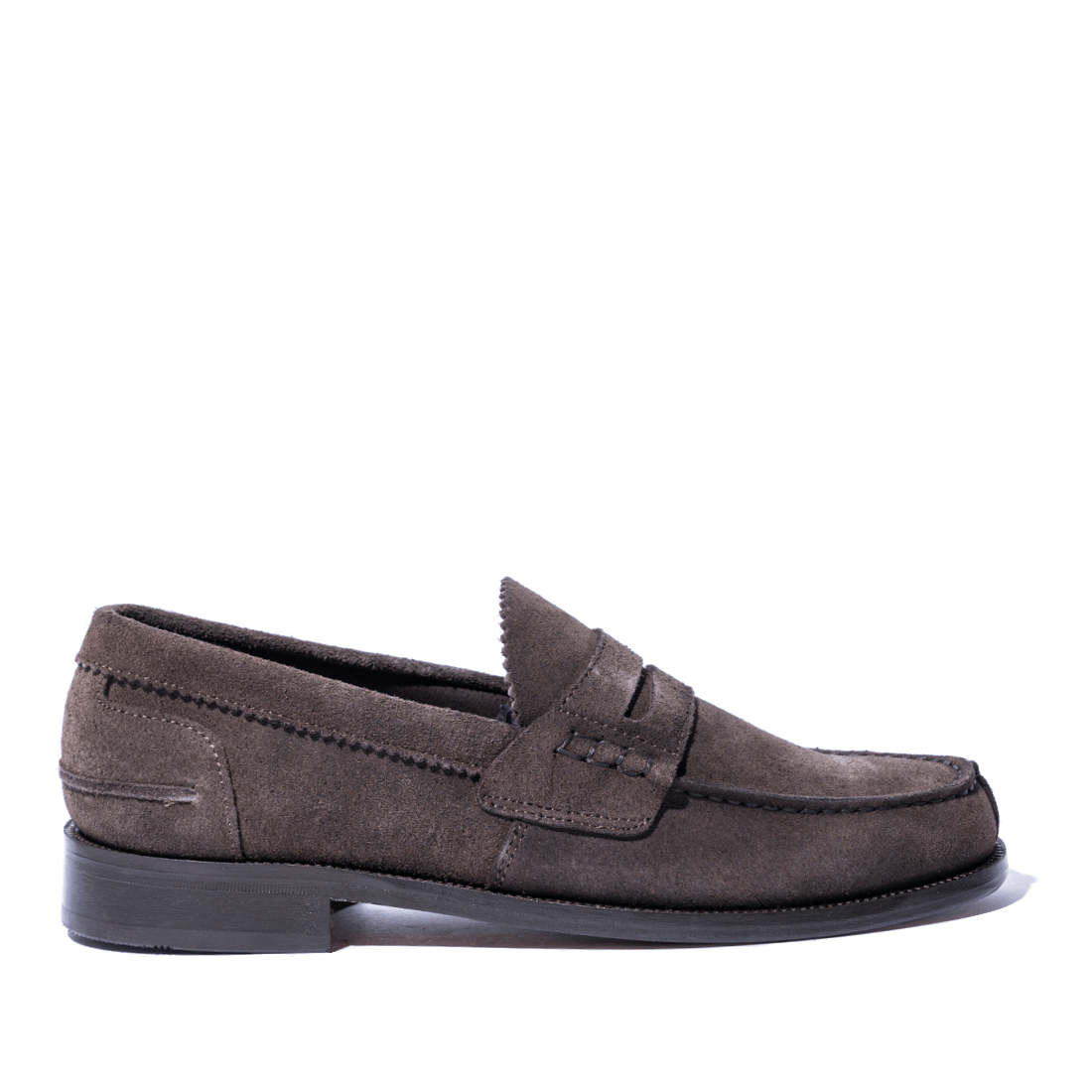 Mocassino Penny Loafer Saxone Camoscio Marrone - Saxone - Calzature Savorè