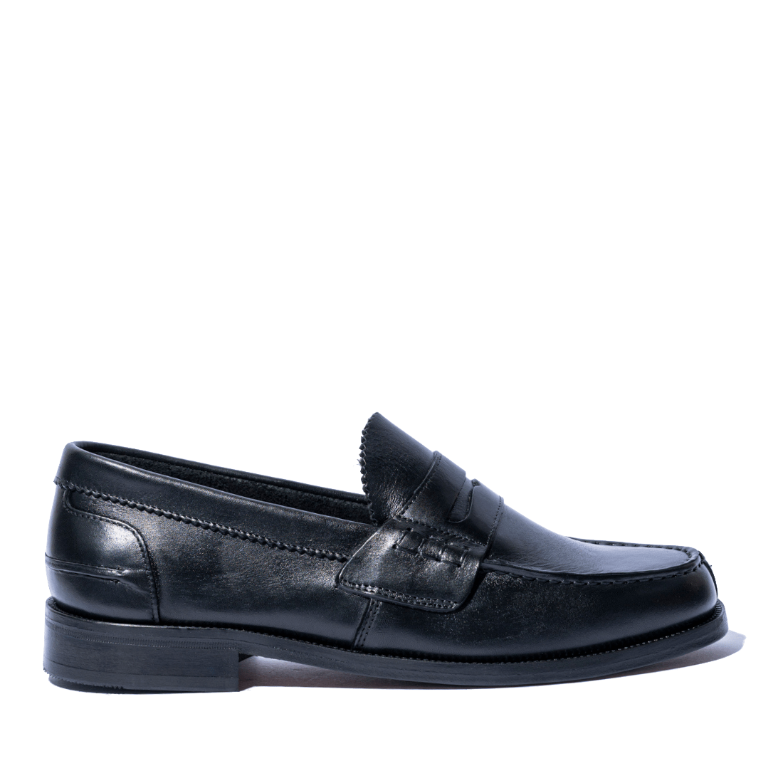 Mocassino Penny Loafer Saxone Vitello Nero - Saxone - Calzature Savorè