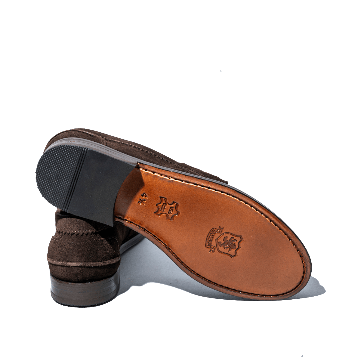 Mocassino Penny Loafer Saxone Woman Camoscio Testa Di Moro - Saxone - Calzature Savorè