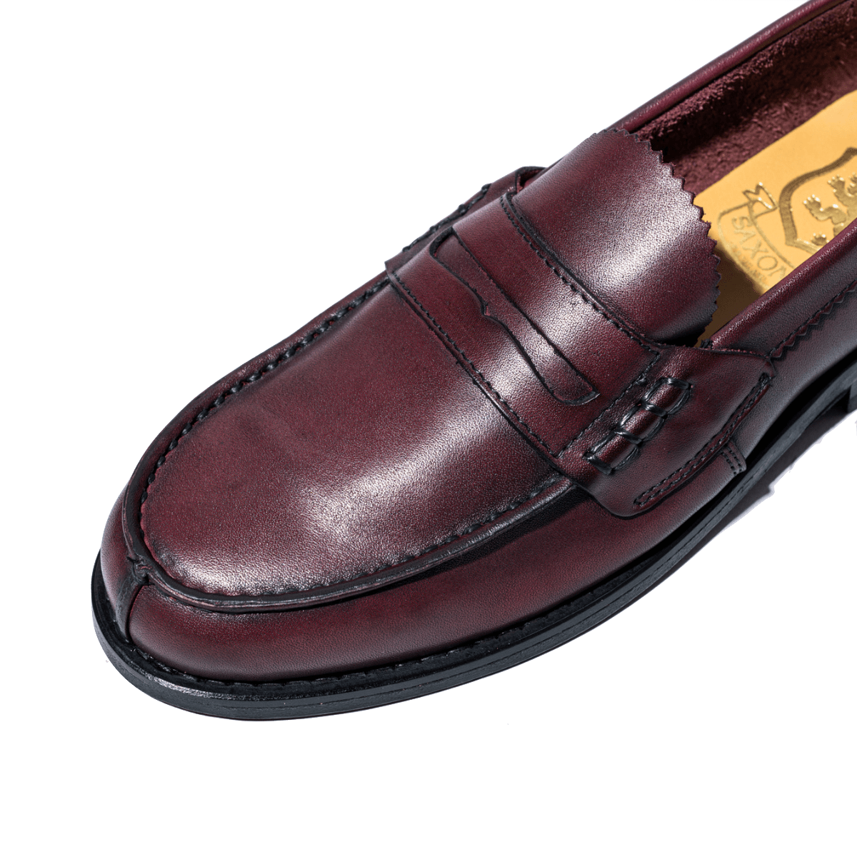 Mocassino Penny Loafer Saxone Woman Vitello Bordeaux - Saxone - Calzature Savorè