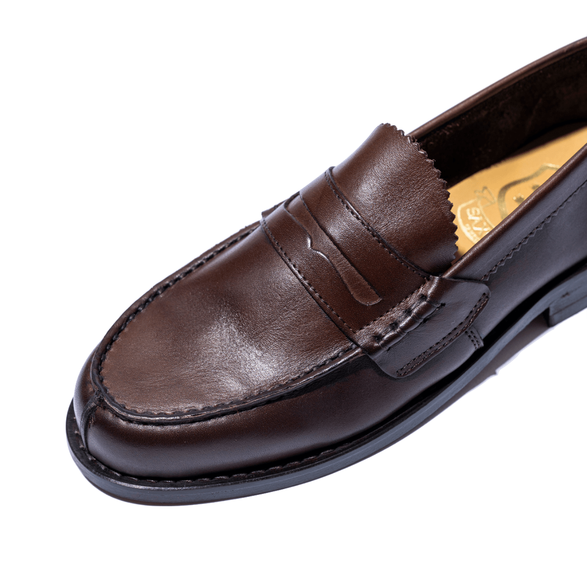 Mocassino Penny Loafer Saxone Woman Vitello Marrone - Saxone - Calzature Savorè