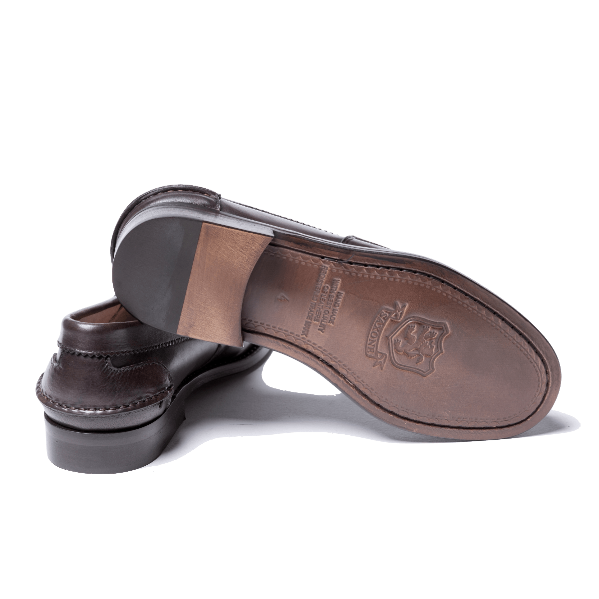 Mocassino Penny Loafer Saxone Woman Vitello Testa Di Moro - Saxone - Calzature Savorè