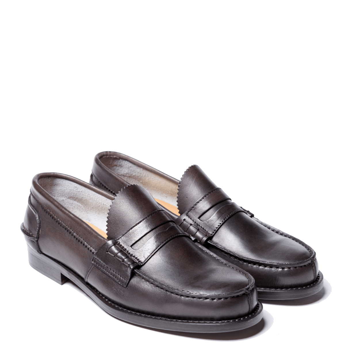 Mocassino Penny Loafer Saxone Woman Vitello Testa Di Moro - Saxone - Calzature Savorè