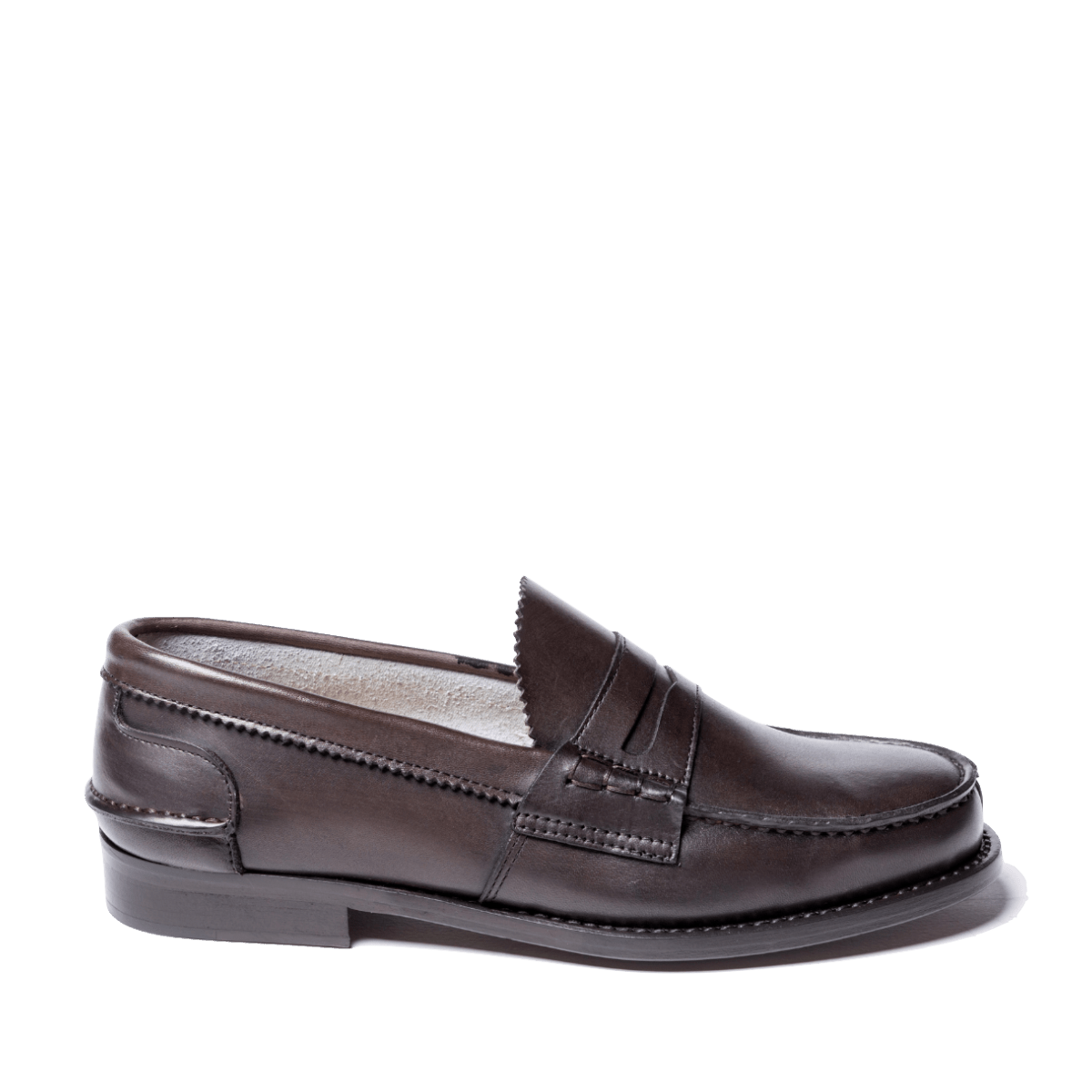 Mocassino Penny Loafer Saxone Woman Vitello Testa Di Moro - Saxone - Calzature Savorè