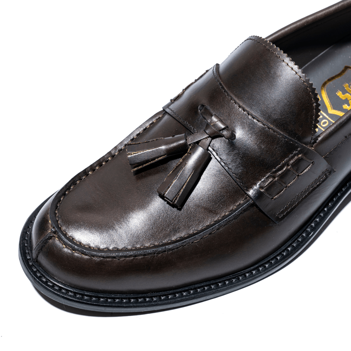 Mocassino Saxone Fodera Pelle Nappine Pelle Testa Di Moro - Saxone - Calzature Savorè