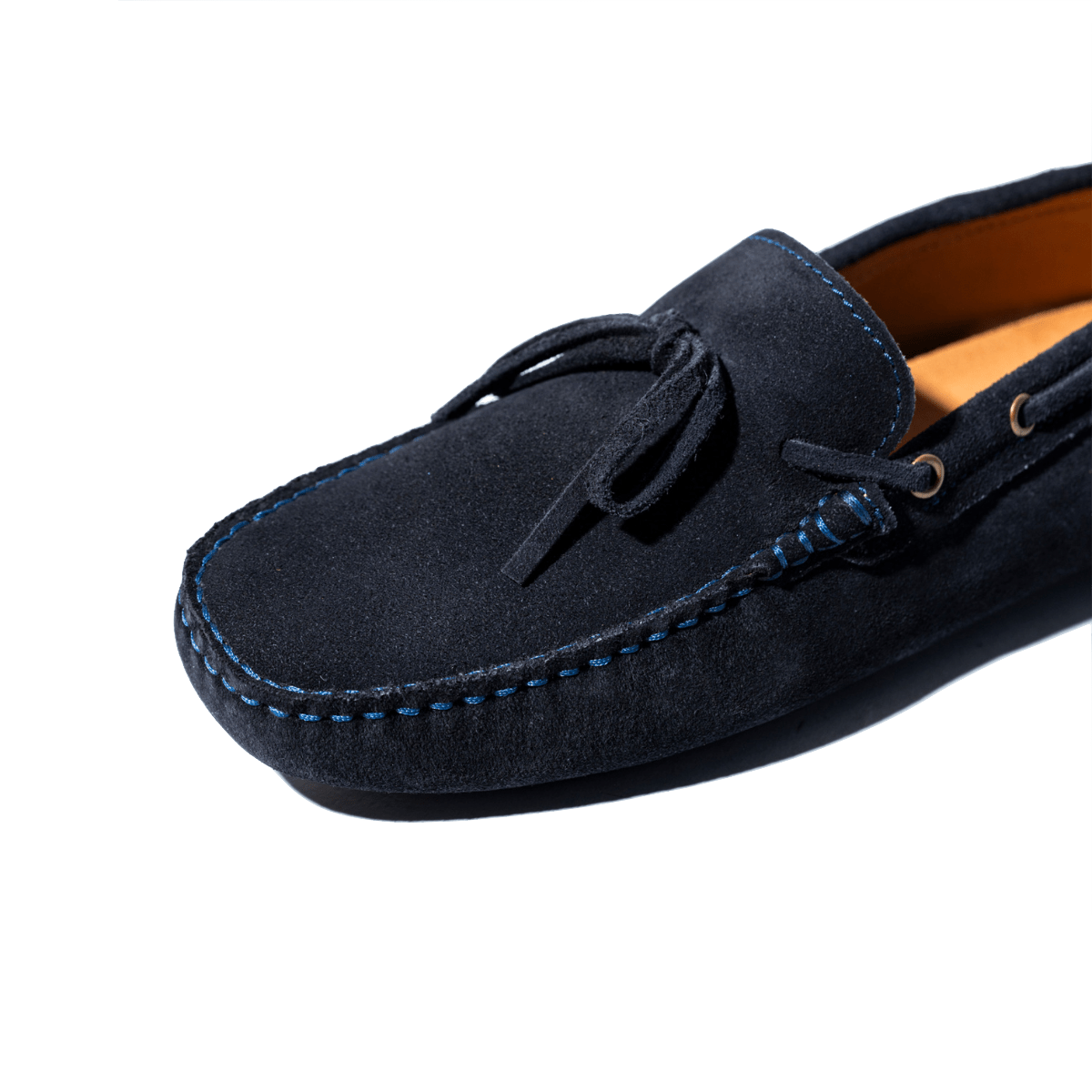 Mocassino Saxone Gommini Camoscio Marino - Saxone - Calzature Savorè