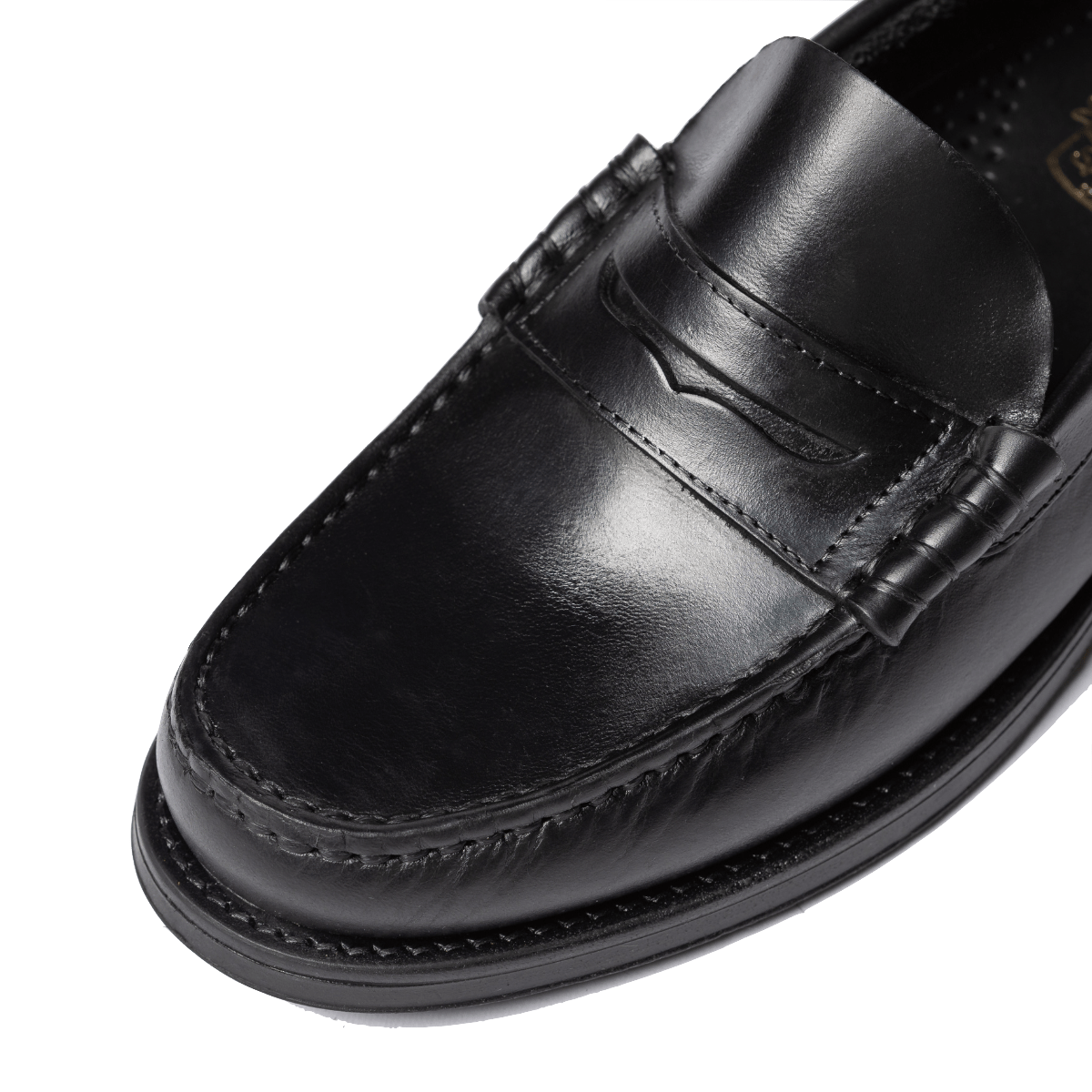 Mocassino Saxone Vitello Nero Fondo Gomma - Saxone - Calzature Savorè