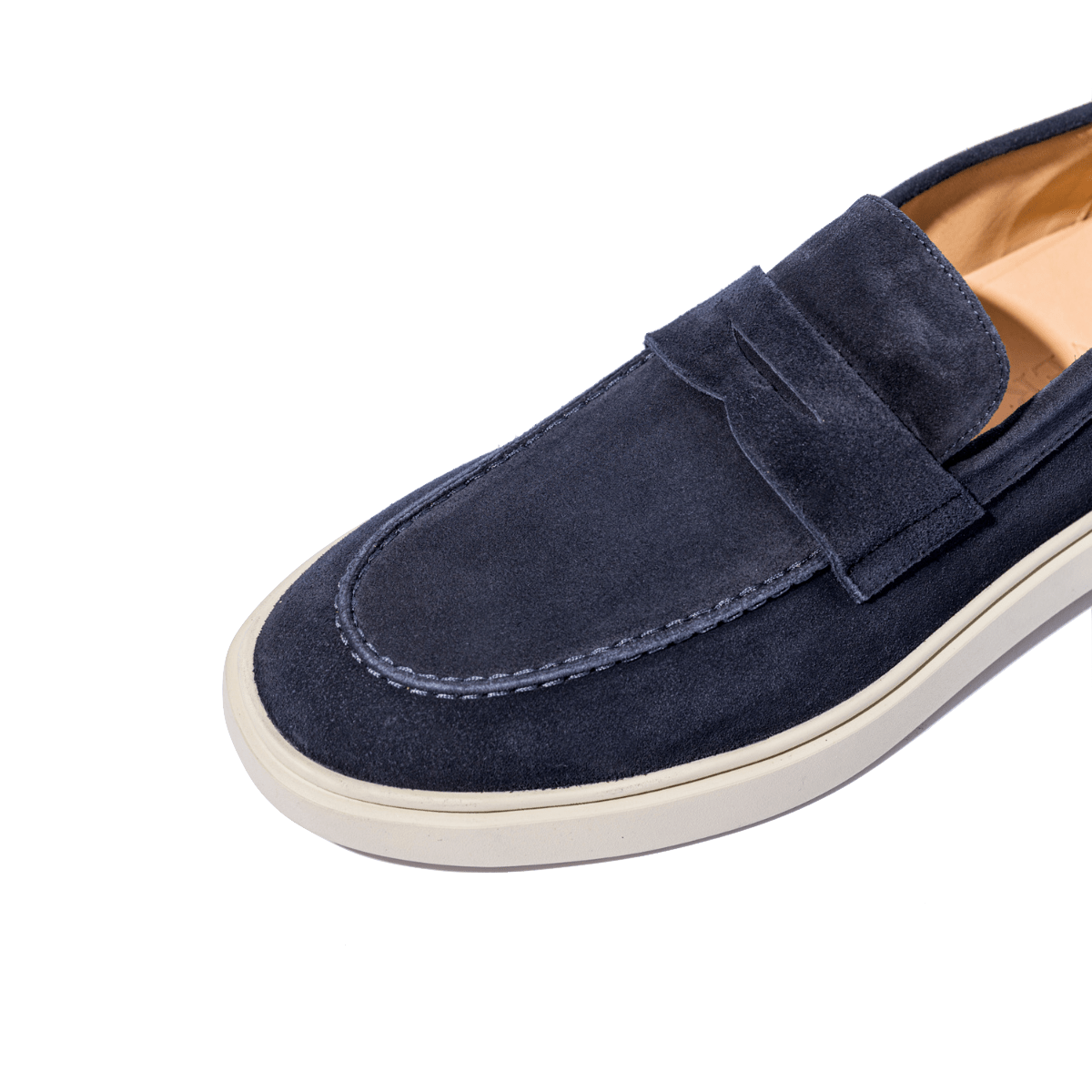 Mocassino Triver Flight Mascherina Camoscio Softy Blu - Triver Flight - Calzature Savorè