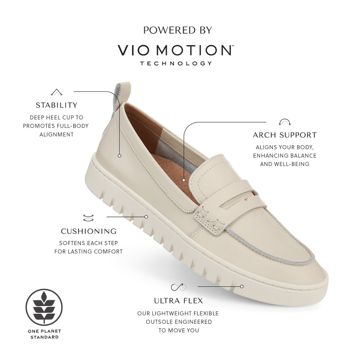 Mocassino Vionic Uptown Pelle Nero - Vionic - Calzature Savorè