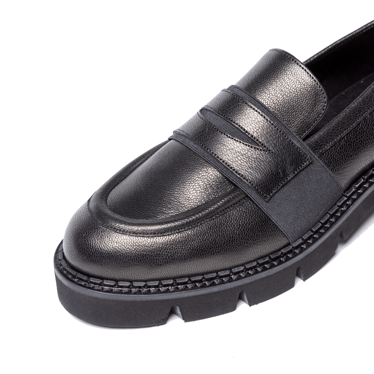 Mocassino Vitulli & Co. Fascetta Pelle Nero - Vitulli & Co. - Calzature Savorè