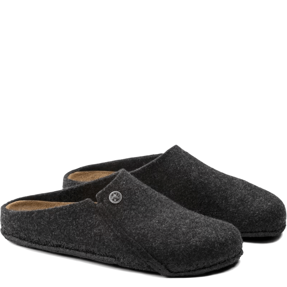 Pantofola Birkenstock Zermatt Feltro Di Lana Anthracite - Birkenstock - Calzature Savorè