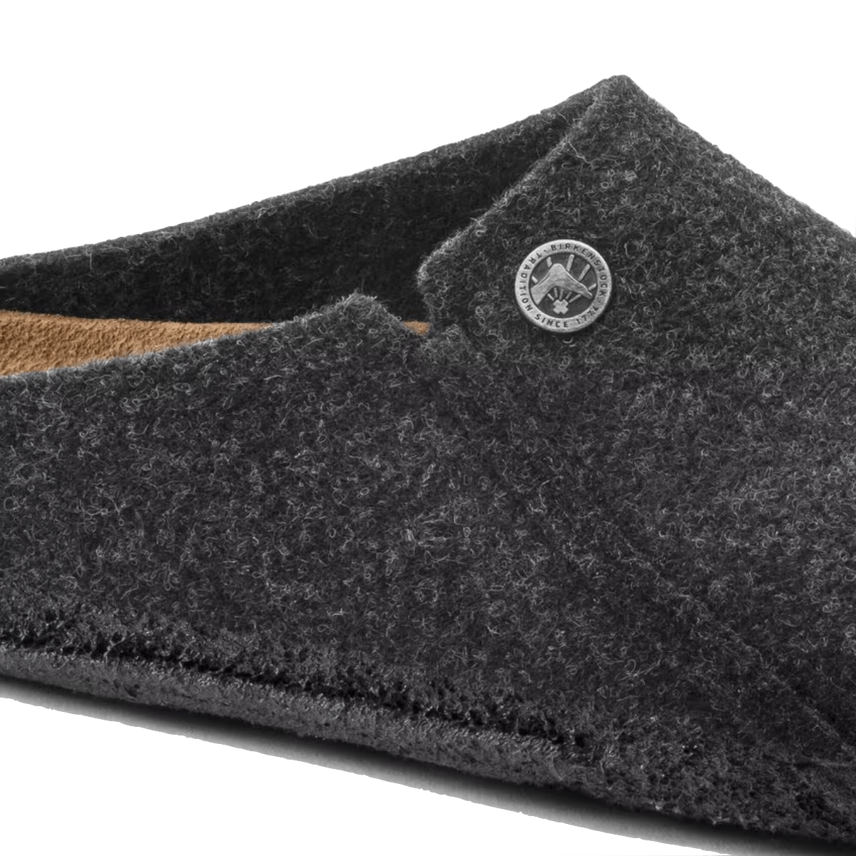 Pantofola Birkenstock Zermatt Feltro Di Lana Anthracite - Birkenstock - Calzature Savorè