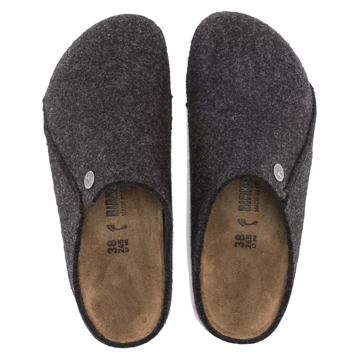 Pantofola Birkenstock Zermatt Feltro Di Lana Anthracite - Birkenstock - Calzature Savorè