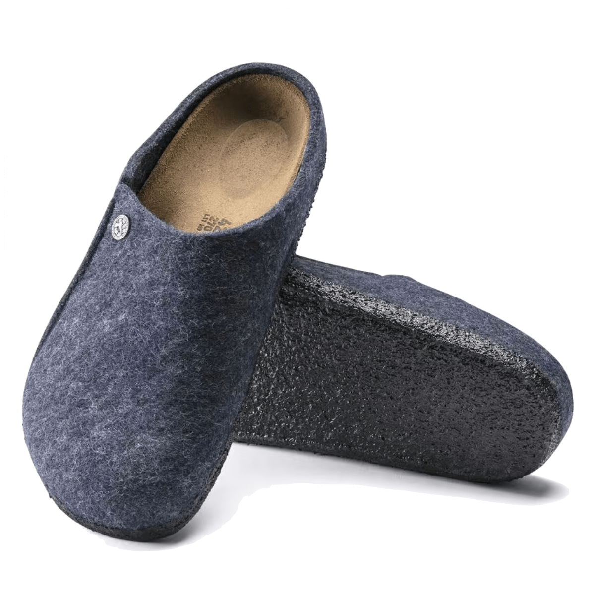 Pantofola Birkenstock Zermatt Feltro Di Lana Dark Blue - Birkenstock - Calzature Savorè