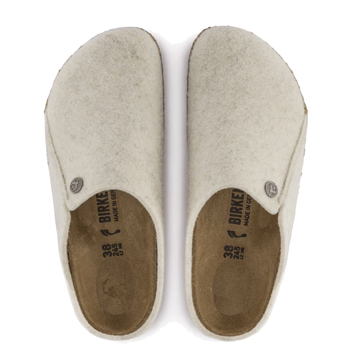 Pantofola Birkenstock Zermatt Feltro Di Lana Ecru - Birkenstock - Calzature Savorè