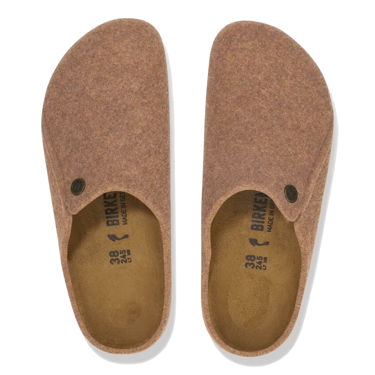 Pantofola Birkenstock Zermatt Feltro Di Lana Toffee Melange - Birkenstock - Calzature Savorè