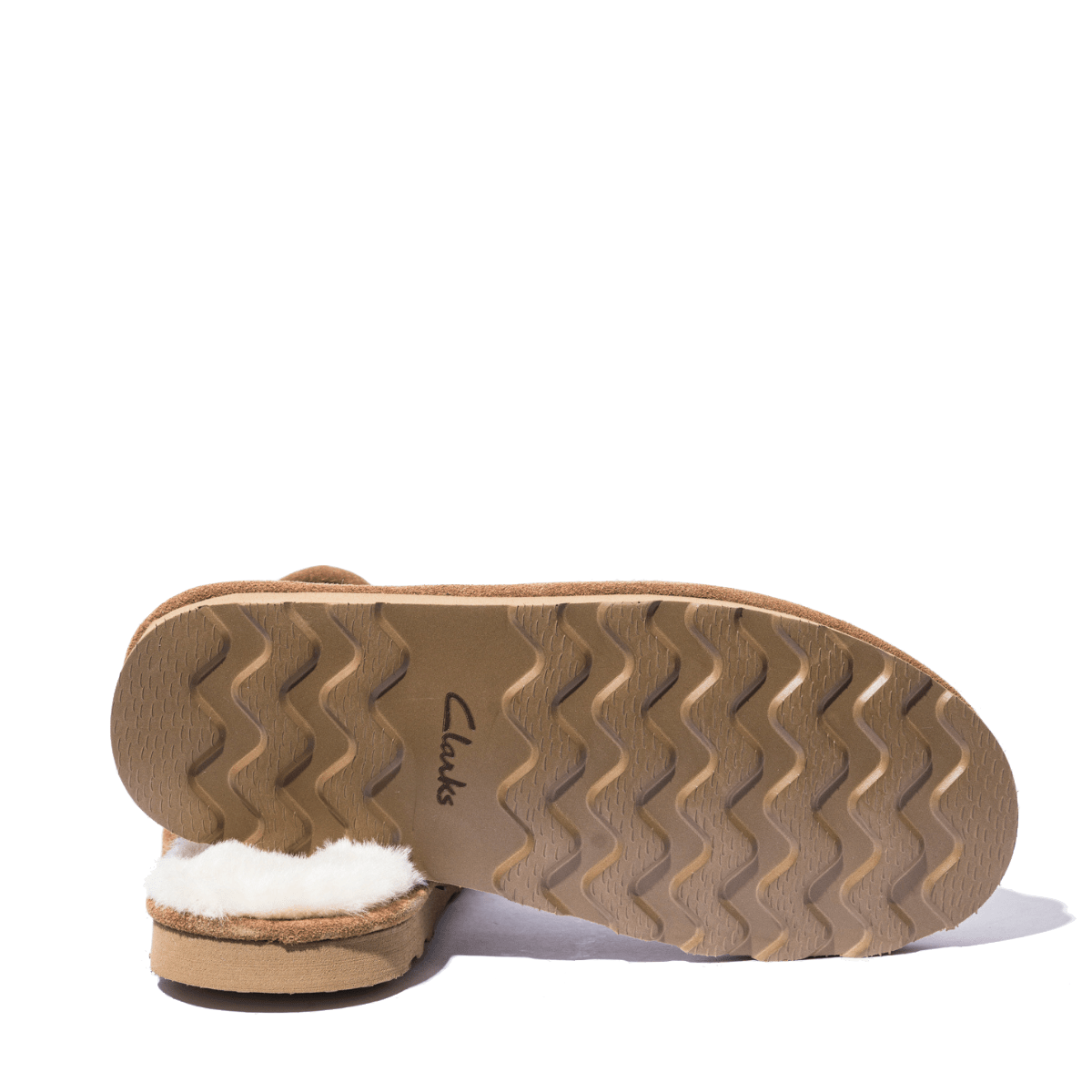 Pantofola Clark's Camoscio Imbottito Cognac - Clark's - Calzature Savorè