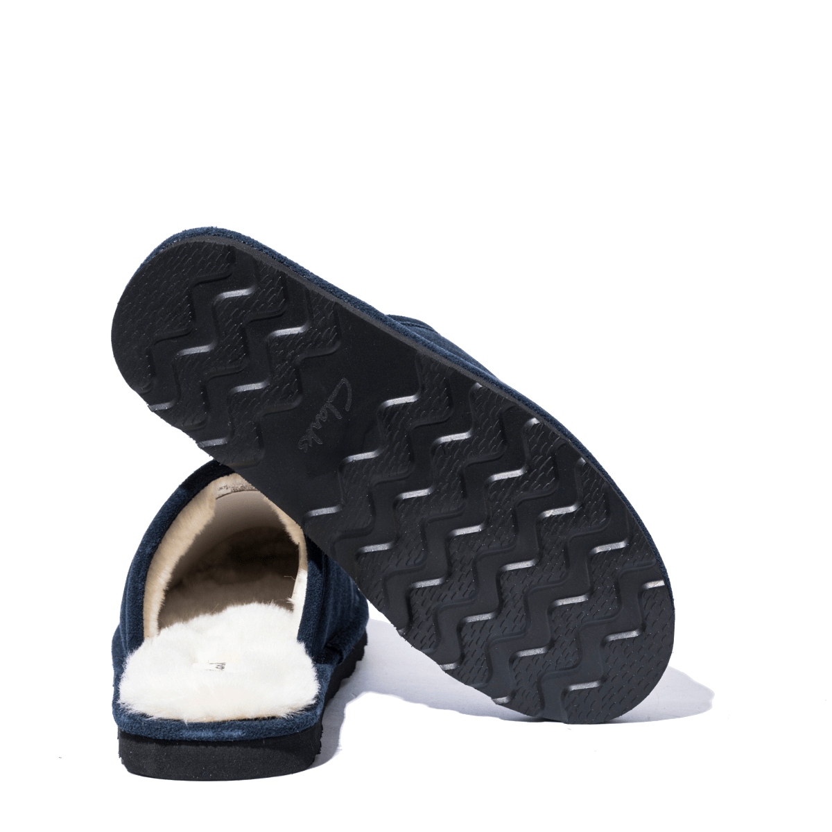 Pantofola Clark's Camoscio Imbottito Navy - Clark's - Calzature Savorè