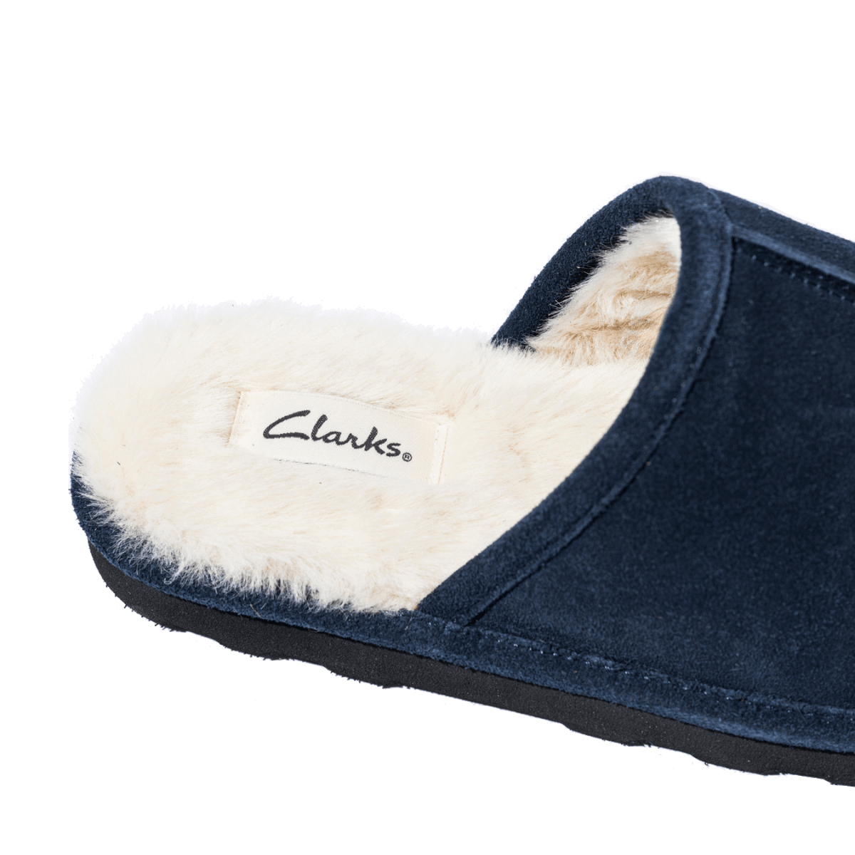 Pantofola Clark's Camoscio Imbottito Navy - Clark's - Calzature Savorè