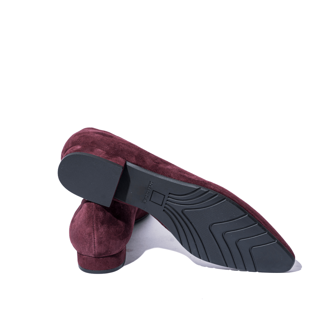 Pantofolina La Sellerie Camoscio Bordeaux - La Sellerie - Calzature Savorè